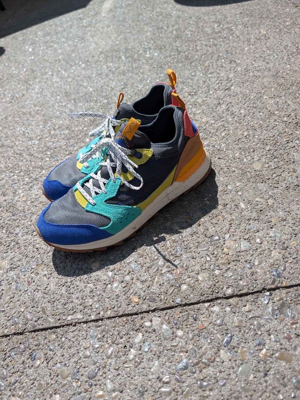 Merrell Multicolor Men's Trail Sneakers - Blue/Green/Yellow/Orange